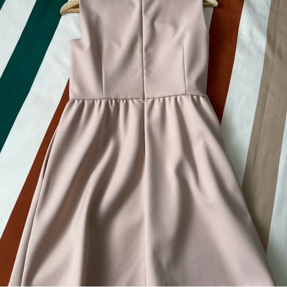 RED Valentino Beige Midi Dress with Lace-Up Sides - Picture 2 of 5